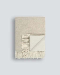 Baya Casa Throw - Oatmeal | Merino Blend