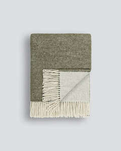 Baya Casa Throw - Kale | Merino Blend