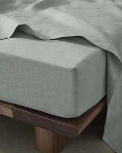 Fitted Sheet - Sage - Double