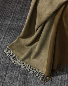 Weave Home Fiord Throw Blanket - Kelp | 100% Premium Wool