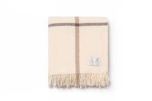 Ruanui Station Lambswool Throw -  Waitoka White