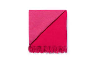 Ruanui Station Lambswool Throw -  Puketero Pink