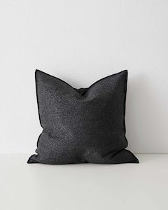 General store operation - other than mainly grocery: Weave Home Alberto Boucle Cushion - Onyx | 50 x 50cm