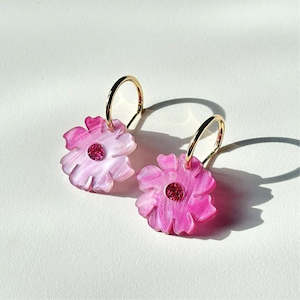 Wildflower Earrings - Magenta | Hagen + Co