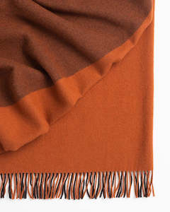 Weave Home Fiord Throw Blanket - Spice | 100% Premium Wool