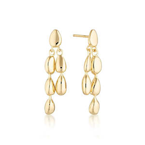 Linda Tahija Gold Mini Neptune's Earrings