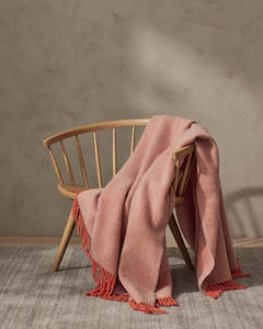 General store operation - other than mainly grocery: Weave Home Lerwick Throw Blanket - Tangelo | 100 % Wool