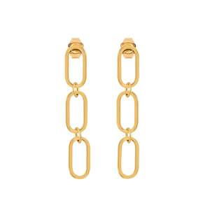 Revival Chain Link Earrings - Gold | Republic Road