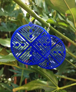 Discourse in Ultramarine Designer Earrings | NZ Artist Anna Leyland