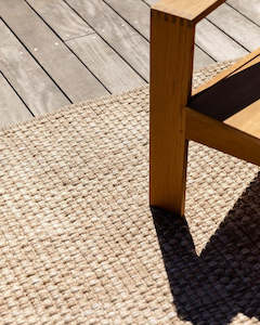 Baya Pelorus Floor Rug - Sand | Indoor or Outdoor