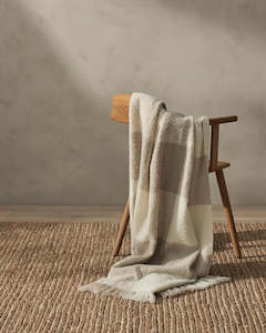 Weave Home Havelock Throw Blanket - Natural | NZ Made