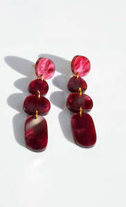 Juno Earrings - Merlot | Hagen + Co