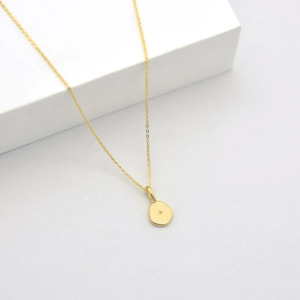 Linda Tahija Vega Gold Pendant Necklace