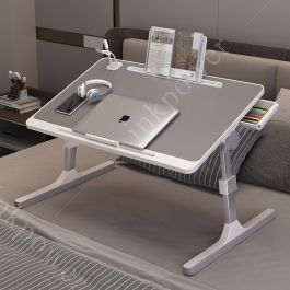 Computer peripherals: Adjustable Laptop Desk Tray Bed Foldable Lap Bed Table With USB Port