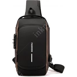 Computer peripherals: Anti theft Crossbody Sling Bag Waterproof Chest Shoulder Backpack