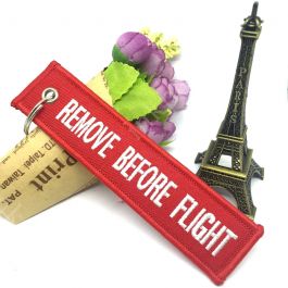 Remove Before Flight Keychain