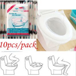 10 Pcs Disposable Paper Toilet Seat Cover For Camping Travel Sanitary