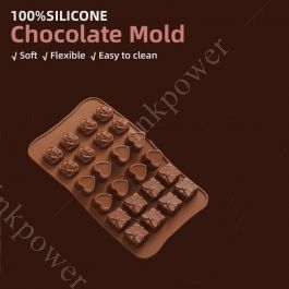 1PC 3D Food Degree Silicone Chocolate Mold INKPOWER NZ