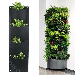 4 Pockets Greening Flower Hanging Wall Planter Bags INKPOWER NZ