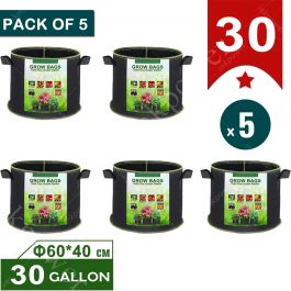 30 Gallon Fabric Grow Bags Pots Plant Aeration Container - Φ 60x40cm