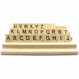 2PCs Scrabble Racks Holder For Letters Numbers Tiles Stand Arts Crafts