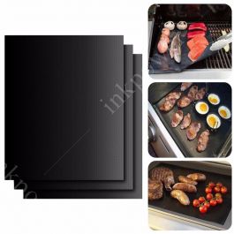 2PCS Reusable BBQ Grill Mat Bake Non-Stick Grilling Mats Pad Teflon