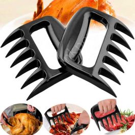 1Pair Bear Claws Barbecue Forks Pull Meat Shred Meat Clamp Roasting Fork for BBQ