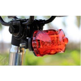 5 LED Bike Bicycle Safety Warning Tail Rear Lamp Flash Light