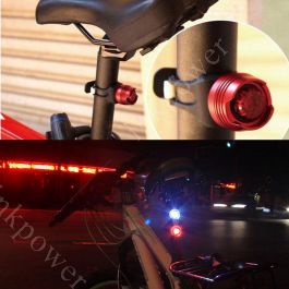 Flashing Bike Cycling LED Rear Safety Light Warning Tail Lamp Waterproof