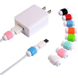 8pcs Silicone USB Cable Protector Earphone Wire Cord Protection Cover