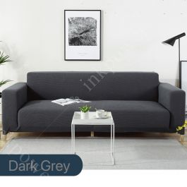 Computer peripherals: 2 Seater Fleece Sofa Cover Elastic Slipcover Non-slip INKPOWER NZ