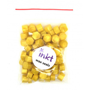 Stationery: Sunshine yellow wax, pellets - bag