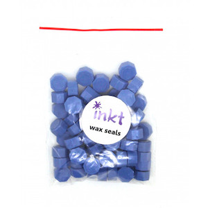 Stationery: Periwinkle blue wax, pellets - bag