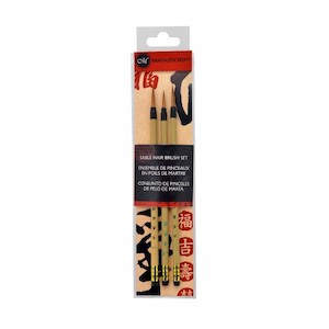 Chinese Calligraphy Brush Set 3 Sable