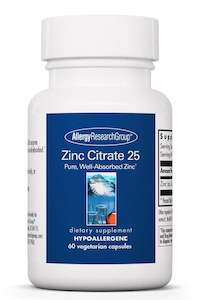 Allergy Research: Zinc Citrate 25mg