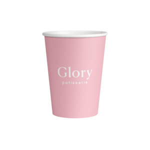 Custom: Decent Hot Cup - Single Wall - Glory Patisserie