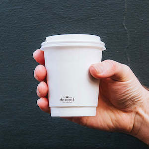 Double Walled Hot Cup - White