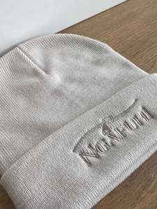 Kakahu Clothing: beanie - bone