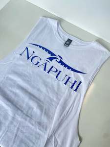 te whare tapu tank mens/ royal white