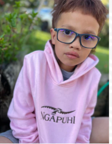 Kakahu Clothing: hood classic kids/ pink walnut