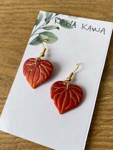 Sunset kawakawa earrings. #25