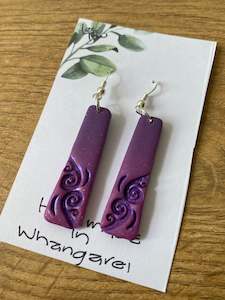 Purple earrings #15