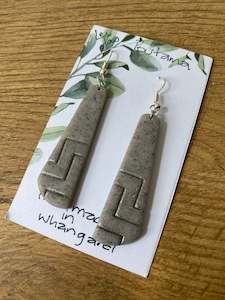 Poutama grey earrings #12