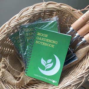 Mana Whenua: Maramataka Moon Gardening Notebook + Hand Held Shovel