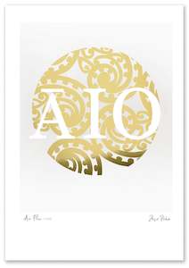 Puha Prints: ĀIO FLOW WHITE