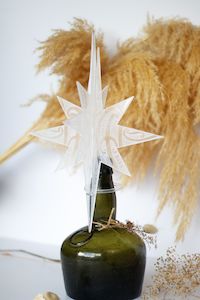 Whetu Kirihimete Tree Topper | Clear