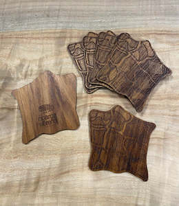 Ngarga Warendj Blackwood Coasters Set of 6 - Assorted Designs