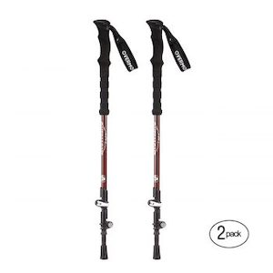 Telescopic Poles Trekking Hiking Trail Poles Walking Sticks (1 pair)