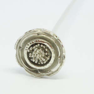 "Marg" sterling silver flower stem