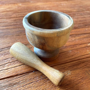 Wooden Pestle & Mortar